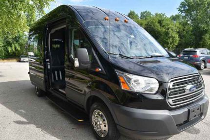 Exterior view of wheelchair accessible van